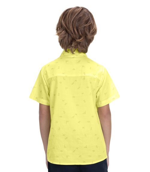 Camisa Infantil Masculina Com Botões Trick Nick Verde