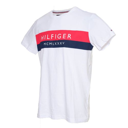 Camiseta Tommy Hilfiger Big Logo Modern Branco Masculino