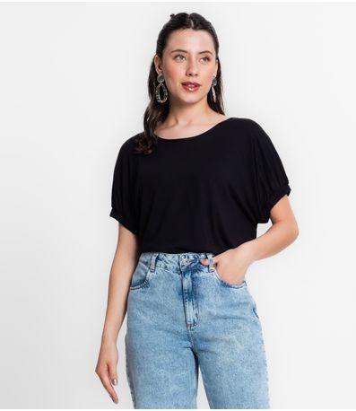 Blusa Viscose Infinita Cor Preto