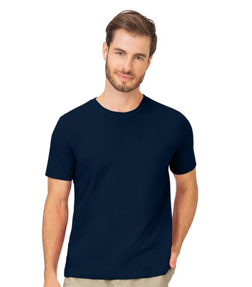 Camiseta Masculina Básica Rovitex Azul
