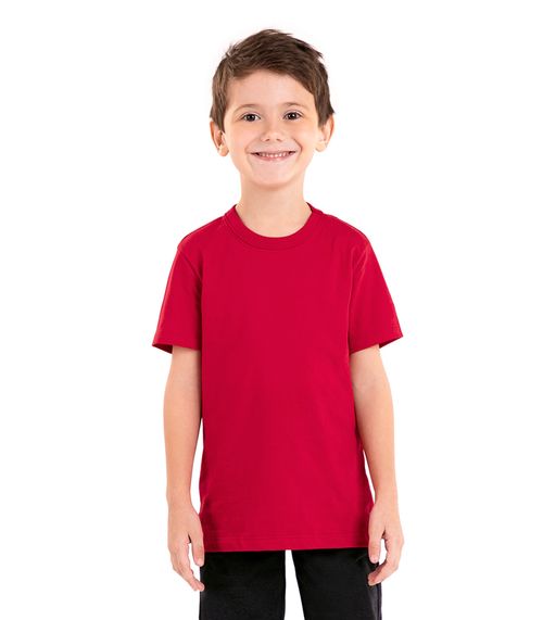 Camiseta Infantil Masculina Básica Rovitex Kids Vermelho