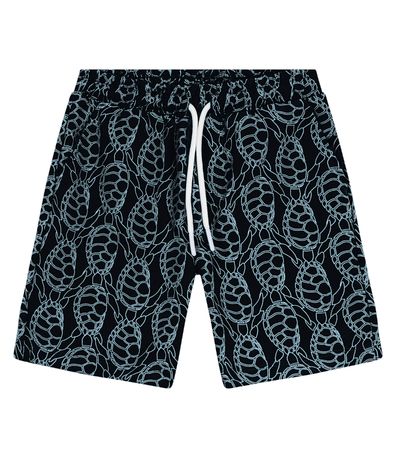 Bermuda Infantil Em Microfibra Trick Nick Azul Marinho