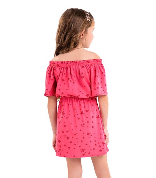 Vestido Infantil Ciganinha Cotton Leve Rovi Kids Rosa