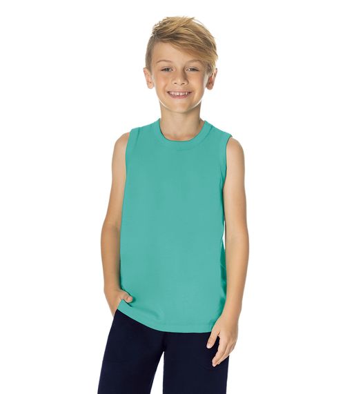 Regata Básica Infantil Masculina Rovitex Kids Verde