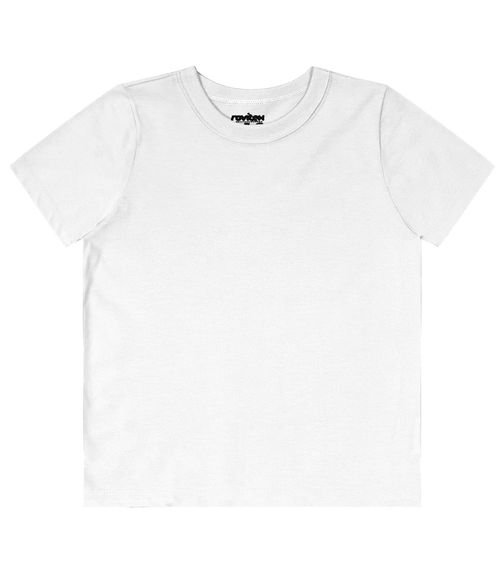 Camiseta Infantil Masculina Básica Rovitex Kids Branco