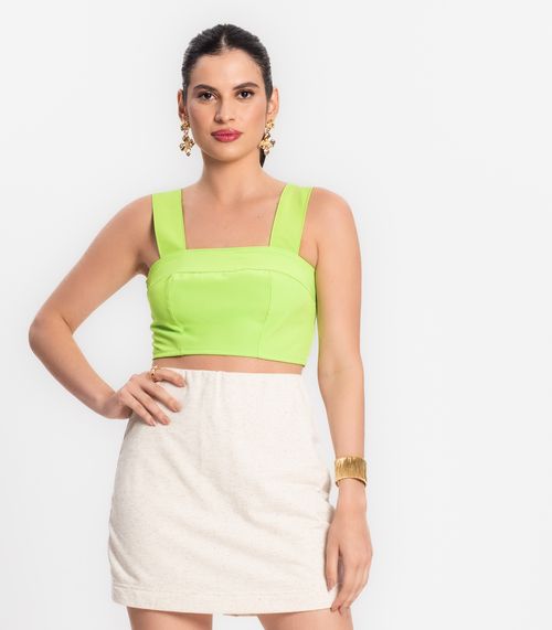 Top Feminino Em Crepe Light Endless Verde