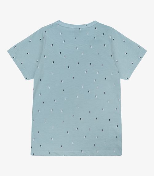 Camiseta Infantil Masculina Coqueiros Infinita Cor Azul