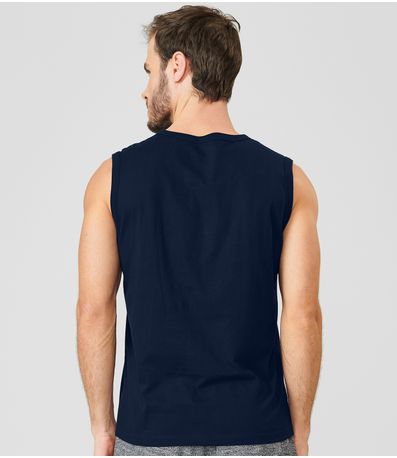 Regata Masculina Básica Rovitex Azul