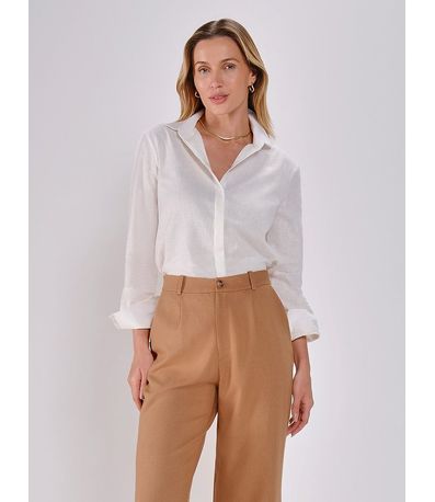 Camisa de Linho Off White Maya