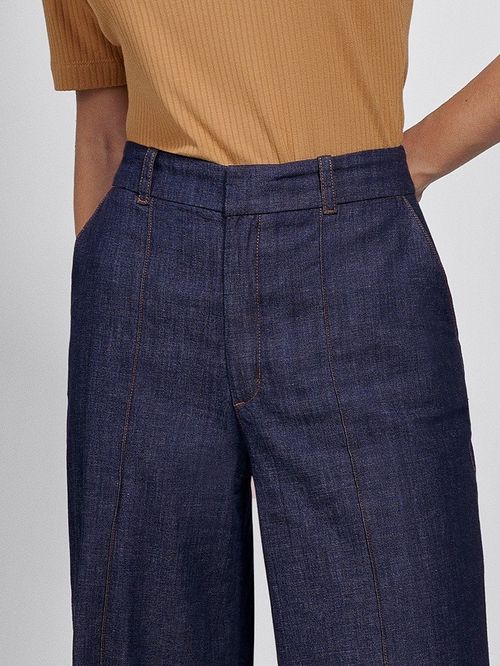 Calça Pantalona Jeans Saray