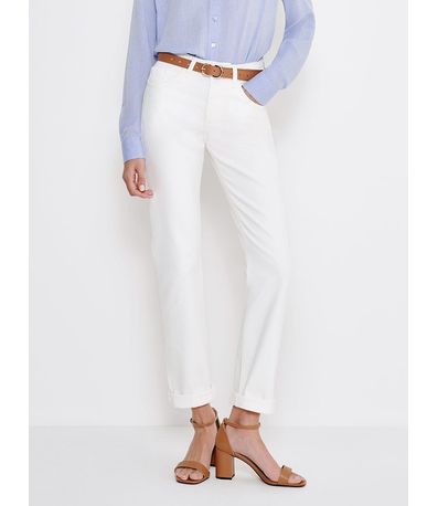 Calça Jeans Off White Reta Sol