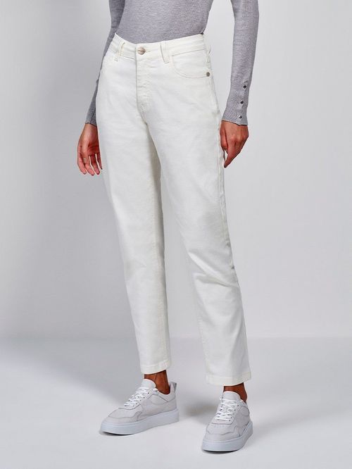 Calça Jeans Off White Reta Sol