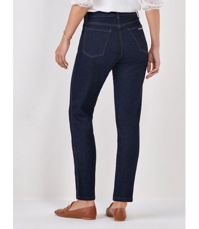 Calça Jeans Feminina Reta Marinho Lizete