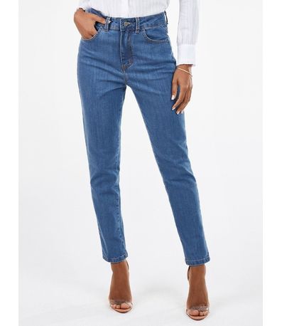 Calça Jeans Feminina Reta Cintura Média Sarita