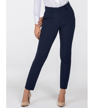 Calça Feminina de Alfaiataria Marinho Josilene