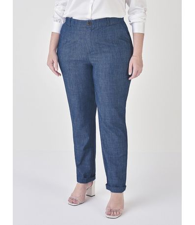 Calça Feminina Alfaiataria Jeans Marion