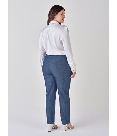 Calça Feminina Alfaiataria Jeans Marion