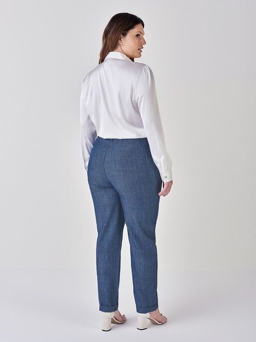 Calça Feminina Alfaiataria Jeans Marion
