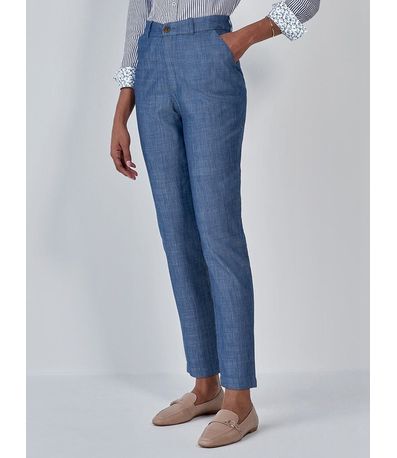 Calça Feminina Alfaiataria Jeans Marion