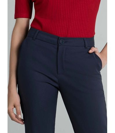 Calça de Alfaiataria Reta Marinho Tereza