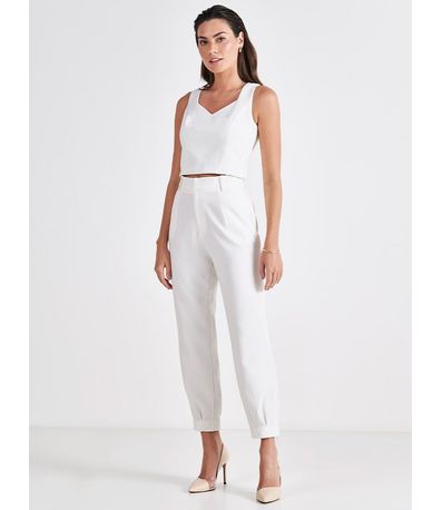 Calça de Alfaiataria Cenoura Off White Chanel