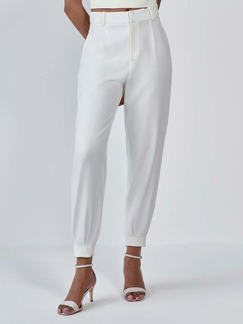 Calça de Alfaiataria Cenoura Off White Chanel