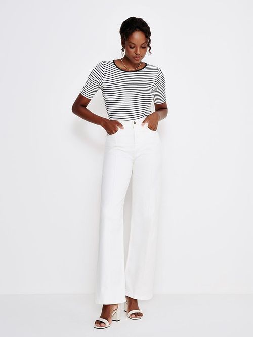 Blusa Listrada de Malha Canelada Belanie