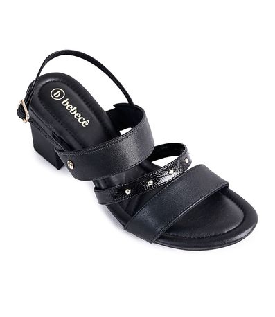 Sandália Salto Bebece Preto Feminino
