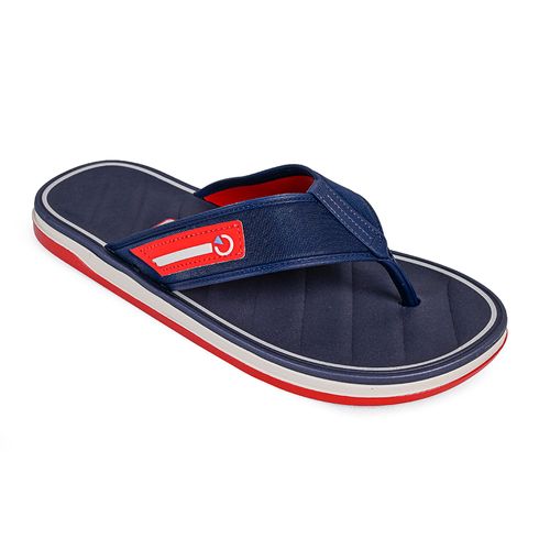 Chinelo de Dedo Cartago Bege, Azul e Vermelho Masculino