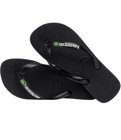 Chinelo Havaianas Brasil 2024 Preto Masculino