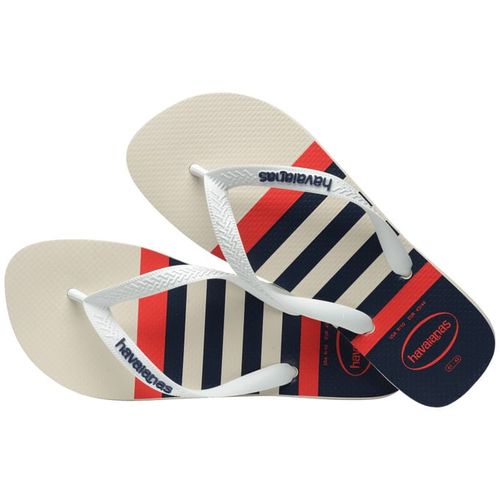 Chinelo Havaianas Top Nautical Branco e Marinho Masculino