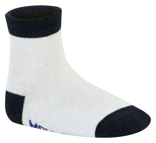 Meia Casual Molekinho Tripack Branco  Preto e Marinho Cano Médio