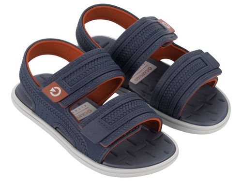 Sandália Flats Cartago Malta azul e vermelho Infantil