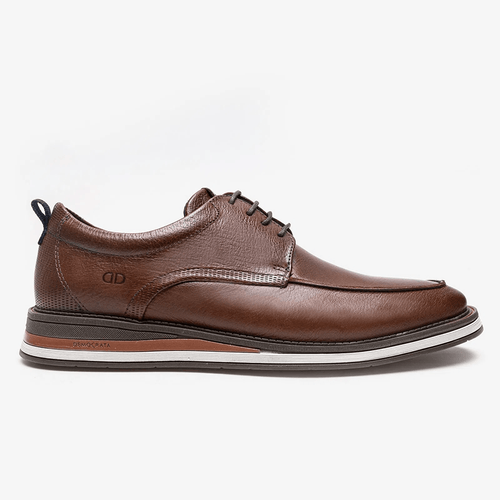 Sapato Casual Democrata Type Conhaque Masculino