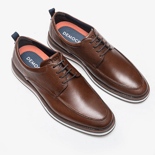 Sapato Casual Democrata Type Conhaque Masculino