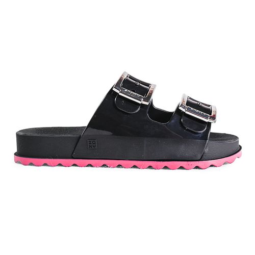 Tamanco Flatform Zaxy Partner Preto Feminino
