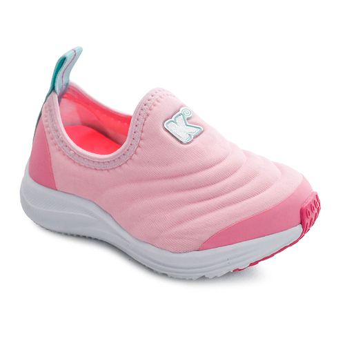 Tênis Casual Kidy Com Led Rosa Infantil Feminino
