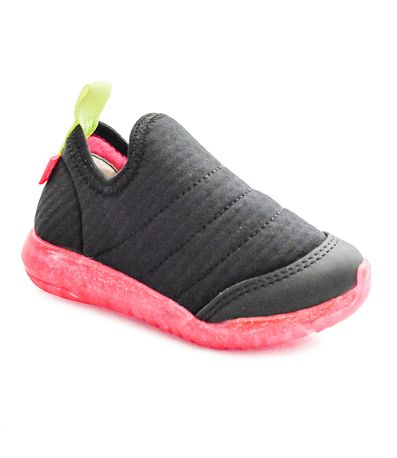 Tênis com Led Kidy Infantil Preto e Rosa Feminino