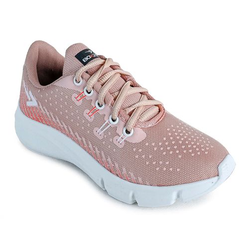 Tênis Esportivo Box 200 Nude e Coral Feminino