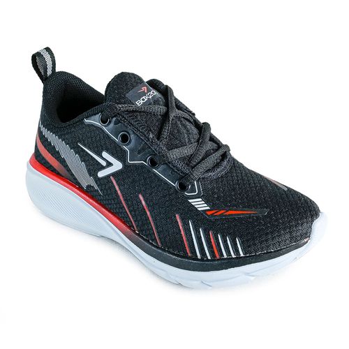 Tênis Esportivo Masculino Box200 Preto e Vermelho