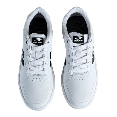 Tênis Mormaii Urban Stripe Branco e Preto Masculino