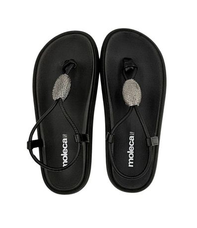 Sandália Flatform Moleca Preta Feminina