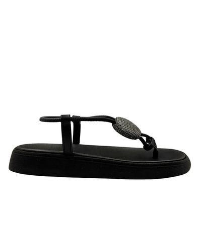 Sandália Flatform Moleca Preta Feminina