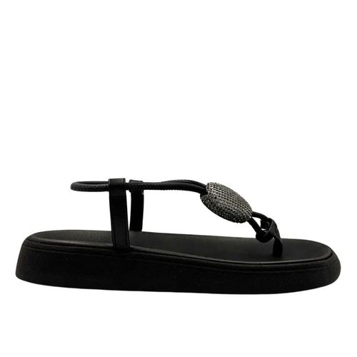 Sandália Flatform Moleca Preta Feminina
