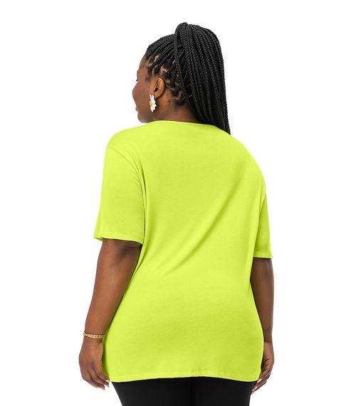 Blusa Feminina Plus Size Básica Secret Glam Verde