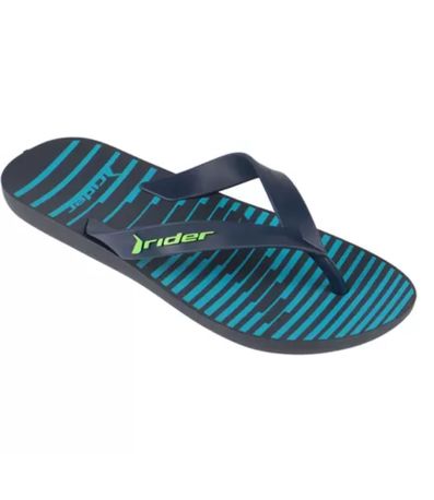 Chinelo Dedo Rider Feel Urban Azul e Verde Juvenil Masculino