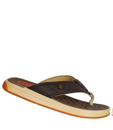 Chinelo Dedo Cartago Napoles Bege e Marrom Masculino