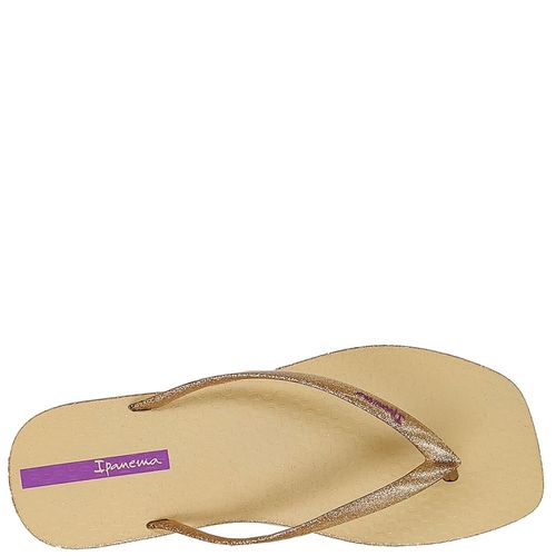 Chinelo Dedo Ipanema Edge Maxi Glow Bege Feminino