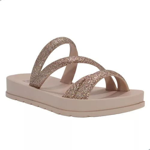 Tamanco Flatform Zaxy Nude Juvenil Feminino