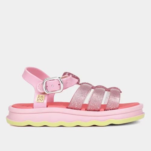 Sandália Flats Zaxynina Rosa Infantil Feminina